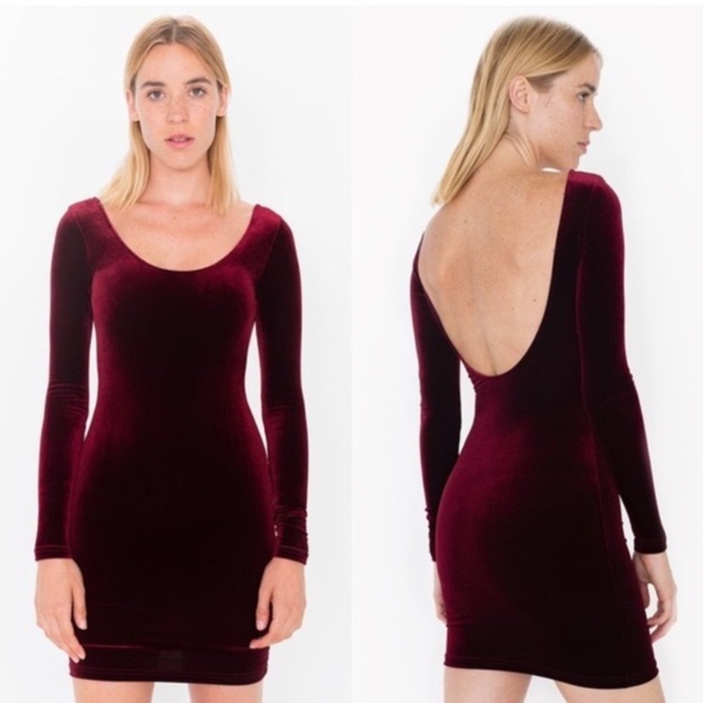 OG American Apparel Velvet Bodycon Dress